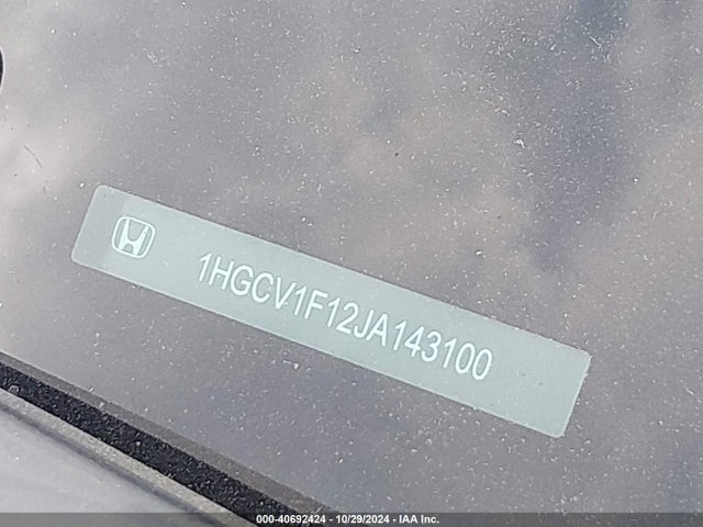 1HGCV1F12JA143100 Honda ACCORD LX