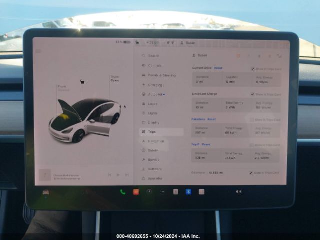 5YJ3E1EA6KF485190 Tesla MODEL 3