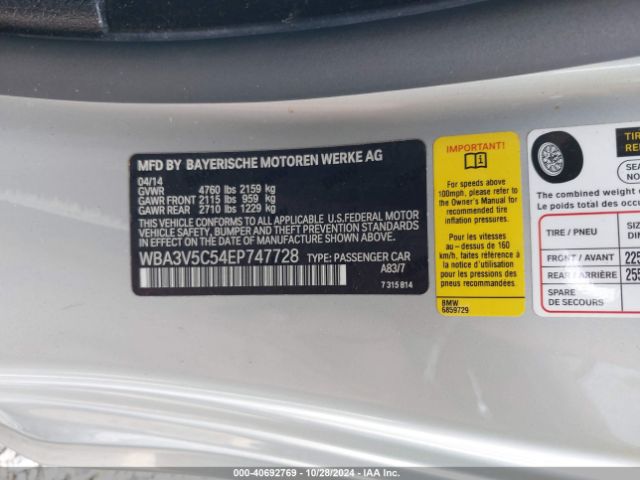WBA3V5C54EP747728 BMW 428i