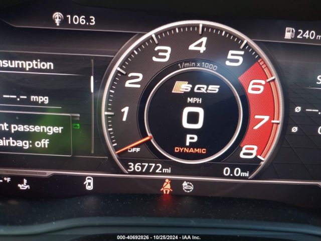 WA1B4AFY0K2116350 Audi Sq5 3.0t Premium