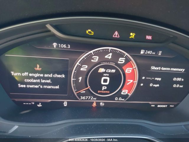 WA1B4AFY0K2116350 Audi Sq5 3.0t Premium