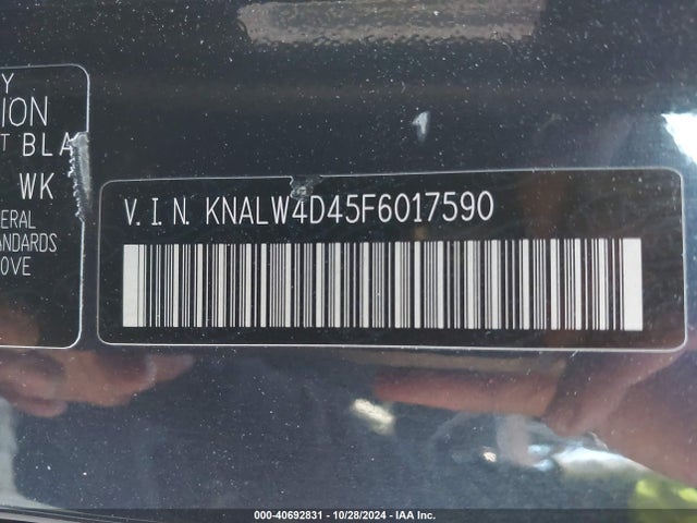 KIA K900 Luxury 2015 KNALW4D45F6017590 Image 9