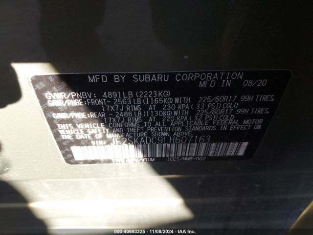 JF2SKADC9LH607163 Subaru Forester