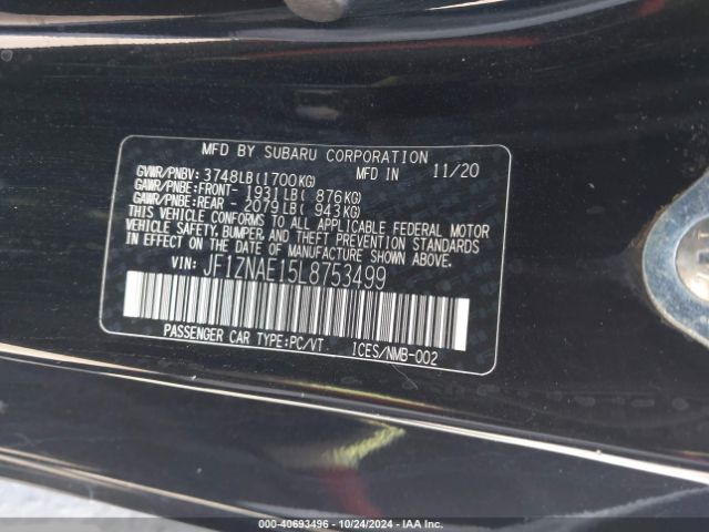 JF1ZNAE15L8753499 Toyota 86 GT