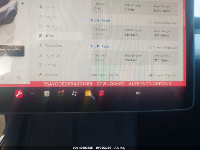 7SAYGDED6RA301369 Tesla Model Y