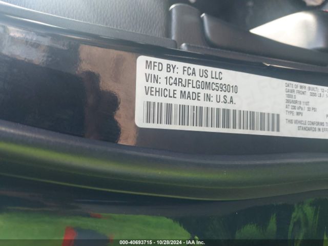 1C4RJFLG0MC593010 Jeep Grand Cherokee Trailhawk 4x4