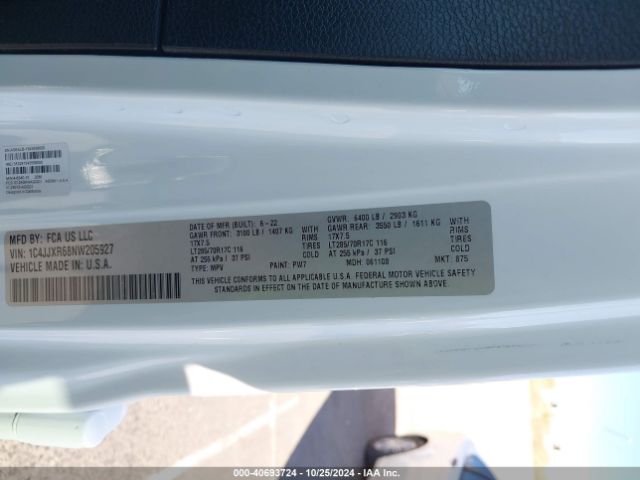 1C4JJXR68NW205927 Jeep Wrangler 4xe Unlimited Rubicon 4x4