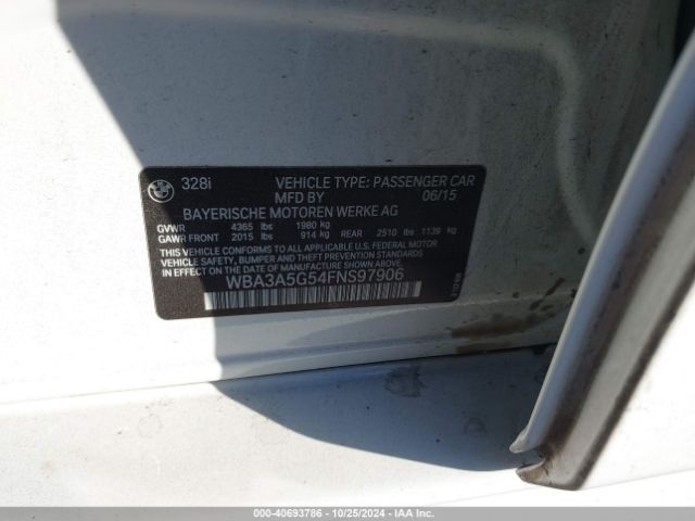 WBA3A5G54FNS97906 BMW 328I