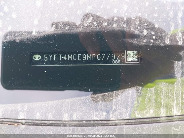 5YFT4MCE9MP077929 Toyota Corolla Xse