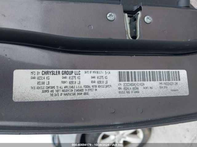 2C3CDXBG0EH314324 Dodge Charger Se