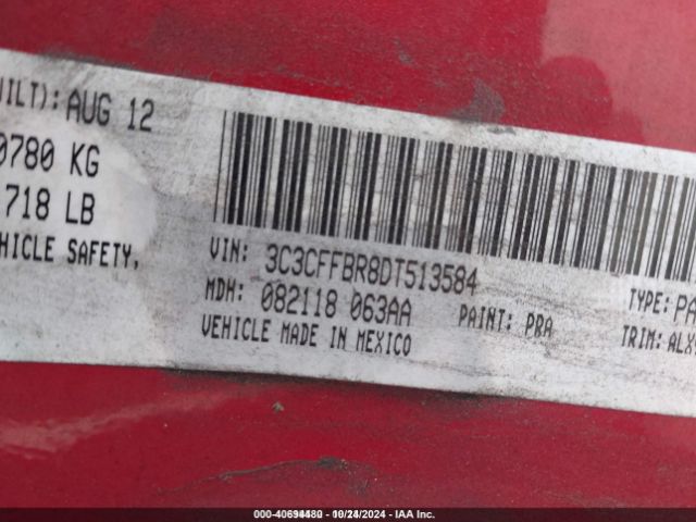 2013 FIAT 500 3C3CFFBR8DT513584 Photo 8