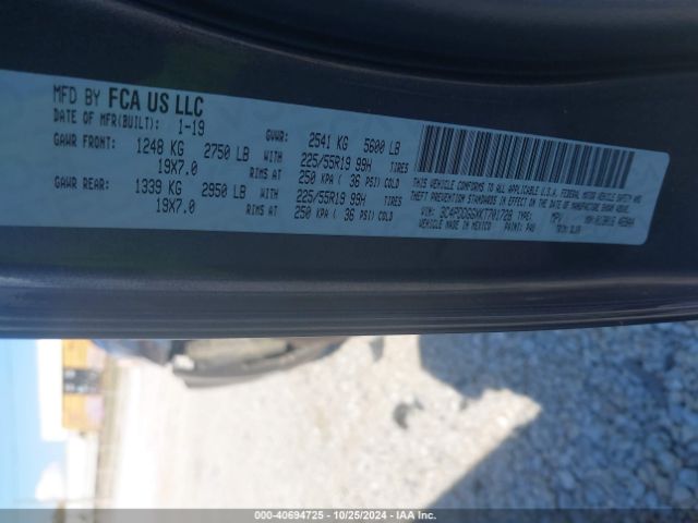 3C4PDDGGXKT701728 Dodge Journey Crossroad Awd