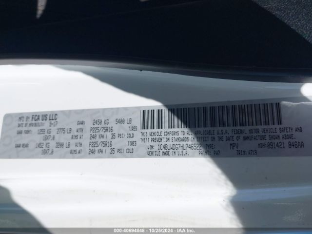 1C4BJWDG7HL746522 Jeep Wrangler Unlimited Sport 4x4
