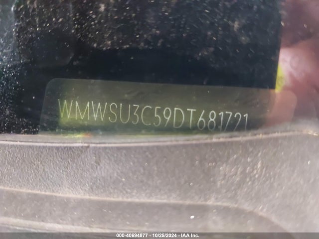 2013 MINI HARDTOP WMWSU3C59DT681721 Photo 8