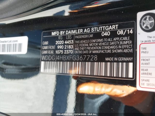 WDDGJ4HBXFG367728 Mercedes-Benz C 250