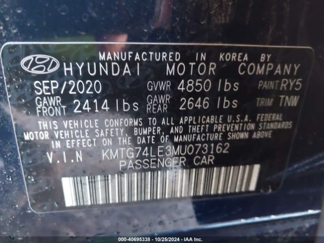 KMTG74LE3MU073162 Genesis G70 3.3t Rwd