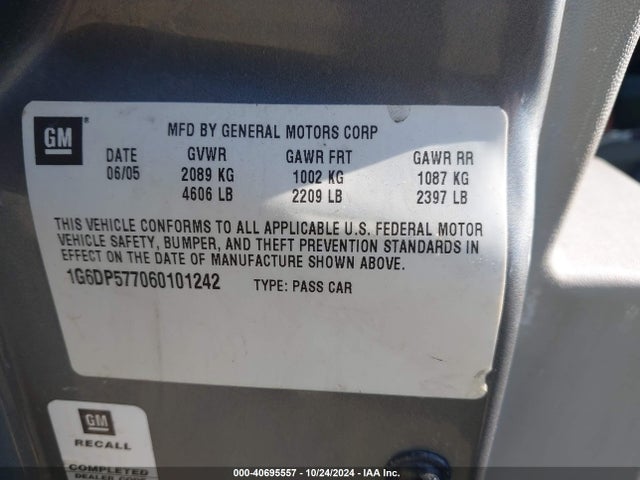 2006 CADILLAC CTS 1G6DP577060101242 Photo 8