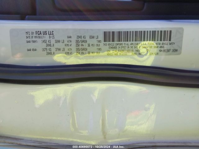 1C4RJFAG9FC103119 Jeep Grand Cherokee Altitude
