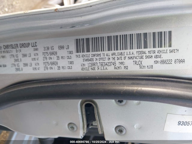 RAM 1500 Big Horn 2014 1C6RR7LT6ES423745 Image 9
