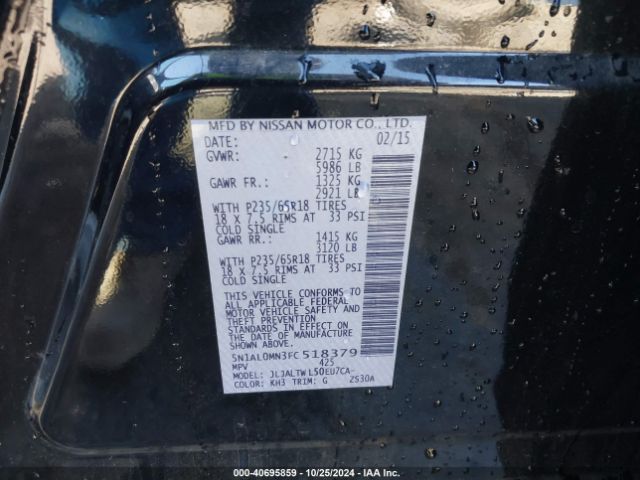 5N1AL0MN3FC518379 Infiniti QX60