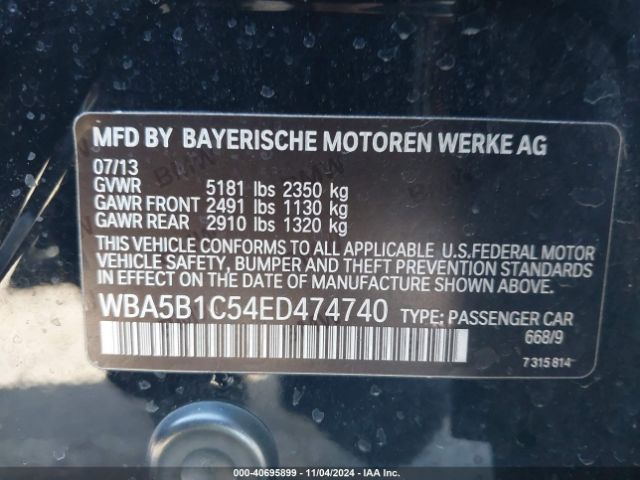 WBA5B1C54ED474740 BMW 535i