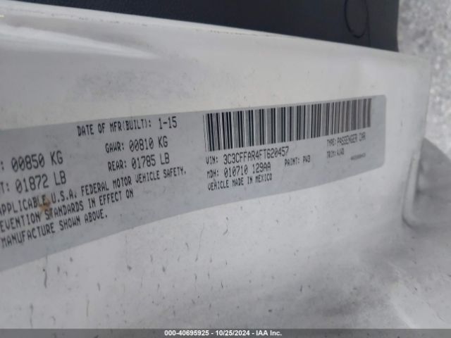3C3CFFAR4FT620457 Fiat 500 POP