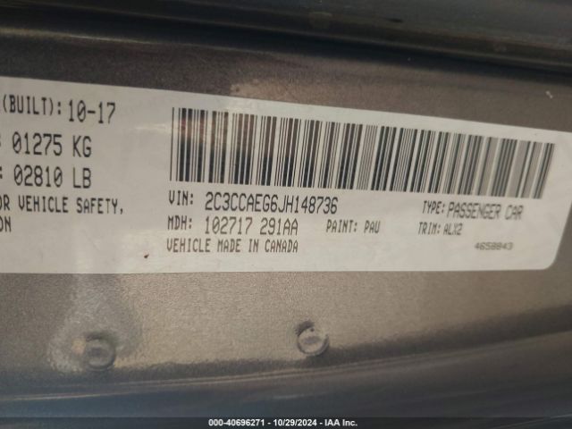 2C3CCAEG6JH148736 Chrysler 300 Limited