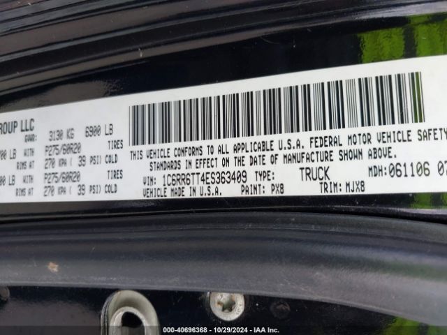 1C6RR6TT4ES363409 RAM 1500 Lone Star