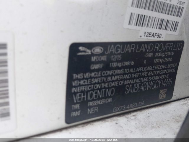 SAJBE4BV4GCY14446 Jaguar Xf 35t Prestige