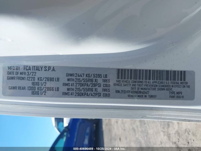 ZFBHRFAB1N6W48417 RAM Promaster City Cargo Van