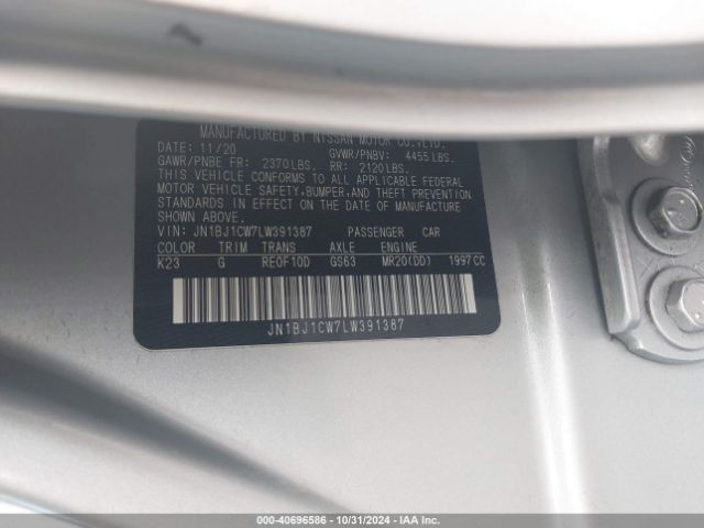 JN1BJ1CW7LW391387 Nissan Rogue Sport Sv Awd Xtronic Cvt