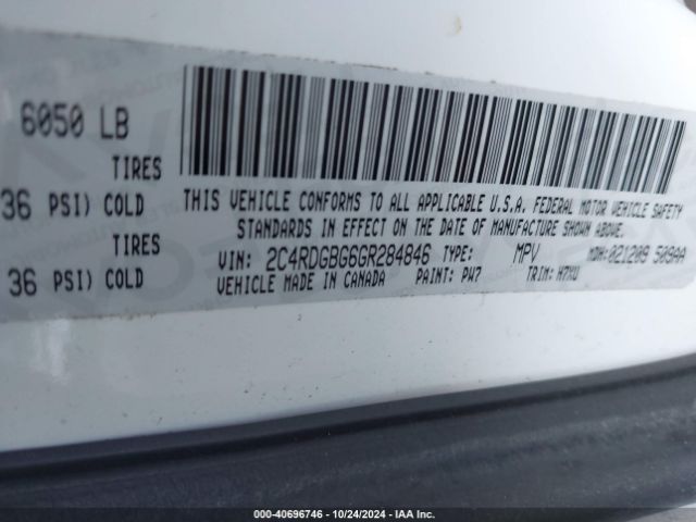 2C4RDGBG6GR284846 Dodge Grand Caravan Se