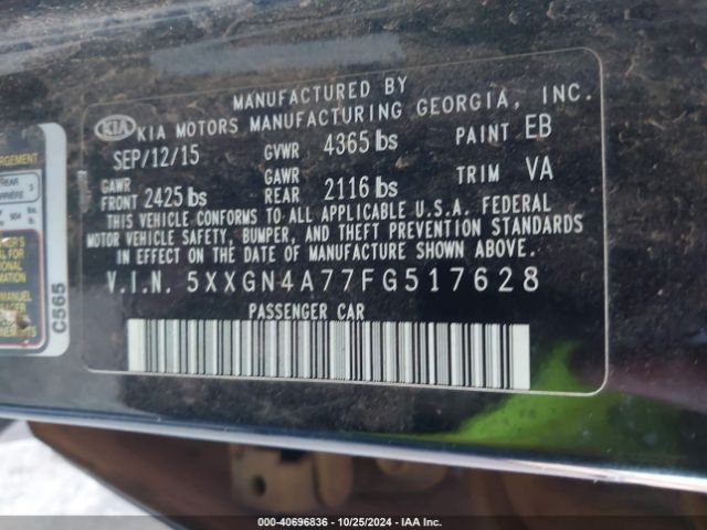 5XXGN4A77FG517628 KIA OPTIMA EX