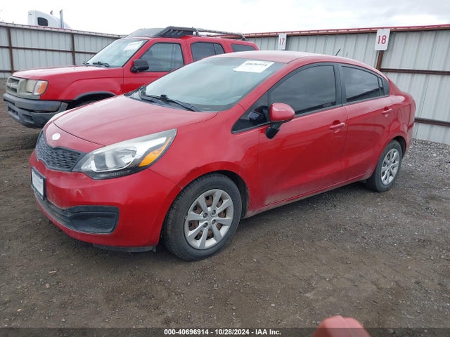 KIA RIO LX 2014 KNADM4A31E6389027 Image 2