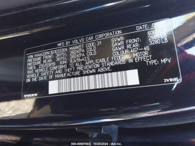 YV4A22PK3G1033304 Volvo Xc90 T6 Momentum