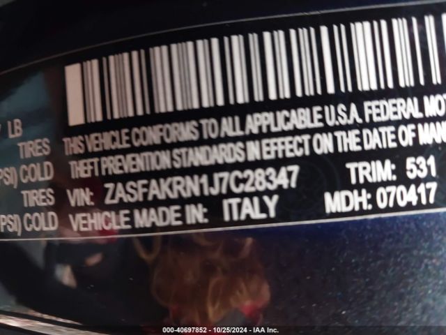 ZASFAKRN1J7C28347 Alfa Romeo Stelvio Ti Lusso Awd