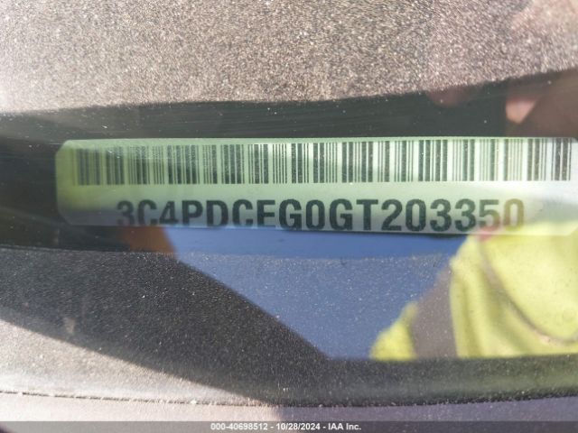 3C4PDCEG0GT203350 Dodge Journey R/t