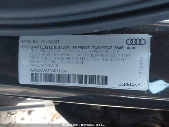 WAUCFAFC8GN011924 Audi A6 2.0t Premium