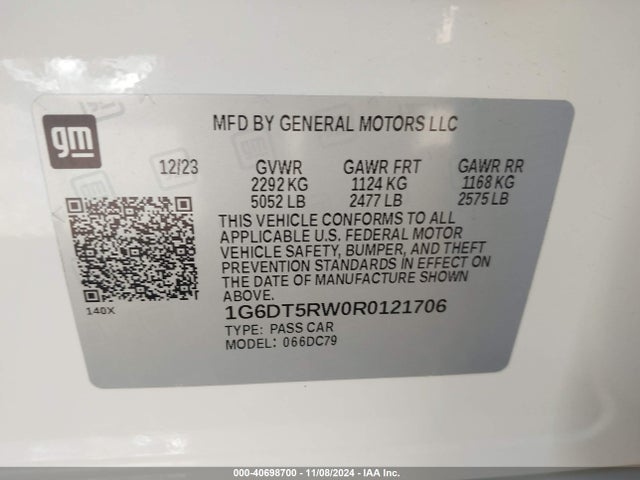 2024 CADILLAC CT5 1G6DT5RW0R0121706 Photo 8