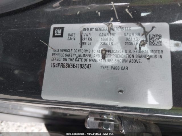 1G4PR5SK5E4182547 Buick Verano Convenience Group