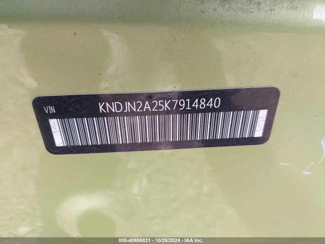 KIA Soul 2019 KNDJN2A25K7914840 Image 9
