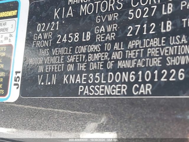KNAE35LD0N6101226 KIA Stinger Gt-line