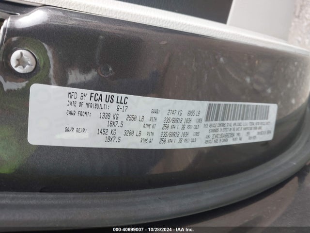 2C4RC1BG4HR823594 Chrysler Pacifica Touring Plus