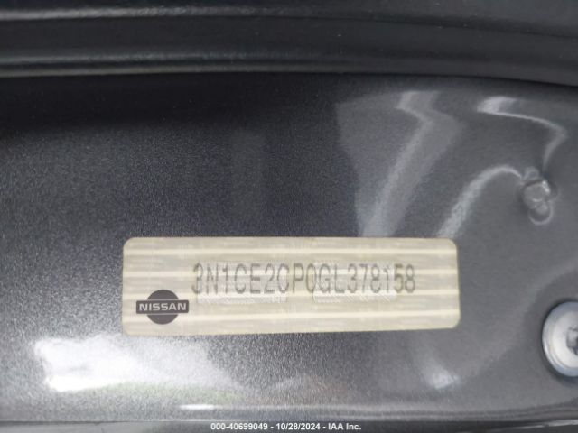 3N1CE2CP0GL378158 Nissan Versa Note S (sr)/s Plus/sl/sr/sv