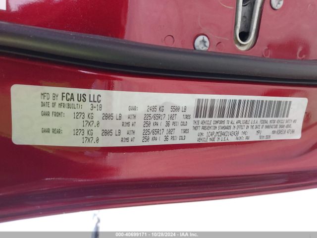 1C4PJMCB4KD142430 Jeep Cherokee Latitude 4x4