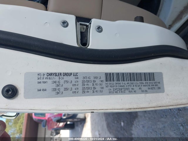 Dodge Journey Sxt 2015 3C4PDCBG8FT537872 Image 9