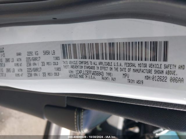1C4PJLCB7FW656843 Jeep Cherokee Latitude