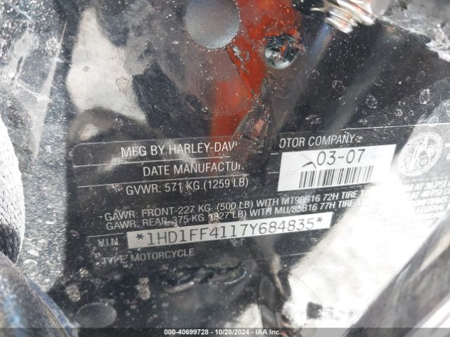2007 HARLEY-DAVIDSON FLHT 1HD1FF4117Y684835 Photo 9