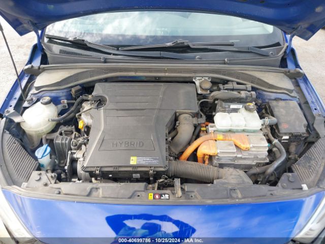 KMHC65LCXKU180366 Hyundai Ioniq Hybrid Blue
