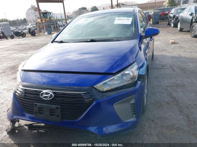 KMHC65LCXKU180366 Hyundai Ioniq Hybrid Blue